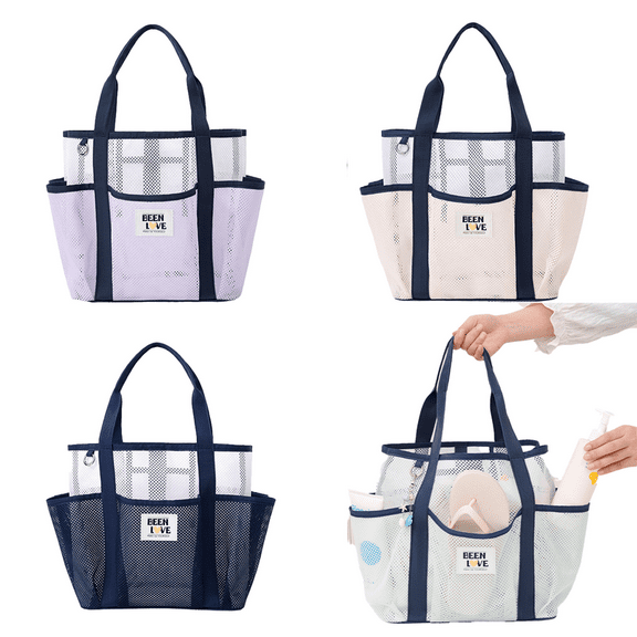 Yoyauz Mesh Beach Bag, Large Beach Tote Bag, Waterproof And Sand Proof Tote Bag, Suitable For Vacation/Travel And Beach Essentials