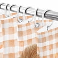 thumbnail image 6 of Shower Curtain 60"W x 72"L Hello Fall Sunflower Squirrel Wood Grain Brown Plaid Fabric Shower Curtains Set with Hooks Water Repellent Bathroom Curtains Machine Washable Bathroom Accessories, 6 of 6