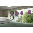 thumbnail image 4 of Artificial Flowers in Hanging Basket for Outdoors Indoors Decor, Artificial Mums Bush Flowers Plants with Baskets for Home Porch Garden Yard Patio Spring Summer Decoration (Deep Purple), 4 of 5