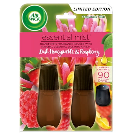 Air Wick Essential Mist - Lush Honeysuckle and Raspberry - 1.34oz