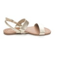 thumbnail image 1 of Soho Shoes Women's Ankle Strap Open Toe Patent Leather Flat Sandals, 1 of 3