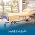 thumbnail image 2 of Hospital Bed Sheet Set – 100% Microfiber, 3 Piece Bedding Set (1 Flat Sheet, 1 Fitted Sheet, 1 Pillowcase) – Size 36 x 80 Inch Hospital Bed with 6 Inch Deep Pocket – Beige Solid, 2 of 8