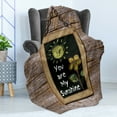 thumbnail image 4 of Saying Soft Flannel Fleece Throw Blanket, Love Phrase with Flower and Hand Drawn Sun on Framed Blackboard Wooden Wall, Cozy Plush for Indoor and Outdoor Use, 60" x 80", Multicolor, by Ambesonne, 4 of 5