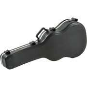 SKB Cases Acoustic Dreadnought Deluxe and 12-String Guitars Hardshell Case with Contoured Arched Lid, TSA Latch, Over-Molded Handle, and EPS Foam Interior