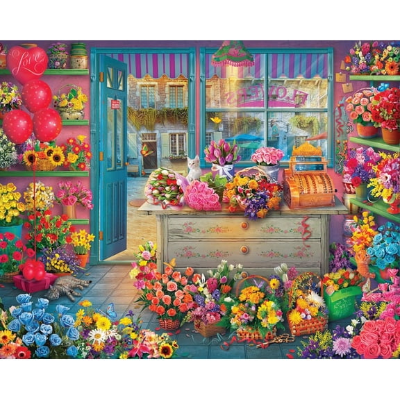 Springbok 1000 Piece Flower Shop Jigsaw Puzzle for Adults