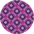 thumbnail image 1 of Ahgly Company Machine Washable Indoor Square Transitional Dark Magenta Purple Area Rugs, 3' Square, 1 of 7