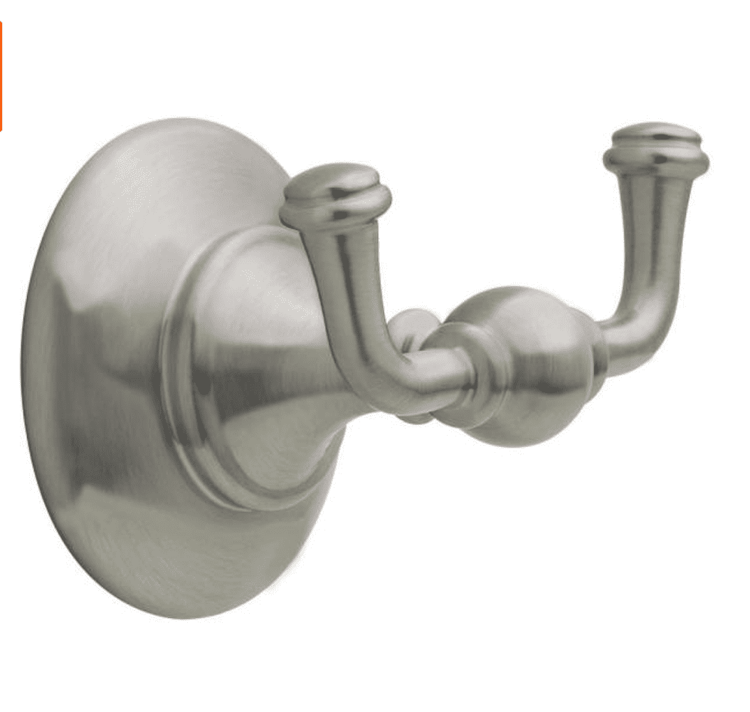DELTA GRE35BN Greenwich II Bath Hardware Towel & Robe Hook Satin