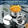 thumbnail image 3 of HLONK Deep Fryer Pot Stainless Steel Frying Pot with Basket Practical Cooking Pot Deep Fryer Portable Fry Pot Oil Saving Mini Deep Fryer Pot Multifunctional Food Fryer Pot for Cooking, 3 of 9