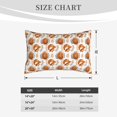 thumbnail image 4 of Gukieu Cute Squirrel Print Plush Pillow Cover, Hidden Zipper Pillow Protector without Pillow Core, Suitable for Bedroom, Office, Car Decoration-16"x24", 4 of 6