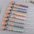 thumbnail image 3 of Tuelaly Pacifier Chain Safe Silicone Beech Round Baby Soothing Pacifier Toy Clip Nursery Supplies, 3 of 9