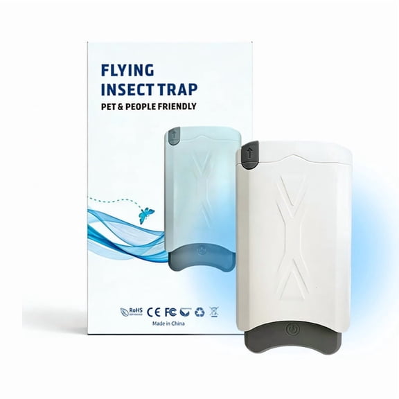 Kyoeon Plug-in Indoor Fly Trap with Blue-Violet Light, Bug Catcher for Gnats, Flies, Moths, Fruit Flies in Any Room