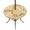 Ochre, Amber, White, variant on Round Outdoor Tablecloth with Umbrella Hole and Zipper, Sage Green Coral Coastal Tablecloth with Elastic Waterproof, White Summer Beach Seaside Ocean Patio Table Covers for 55" - 60" Pool Tables