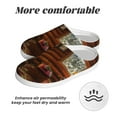 thumbnail image 6 of Lsque Log Cabin Inside Pattern Womens Comfort Cotton on Scuff With Memory Foam and Anti-skid Sole Slipper-40/41, 6 of 7