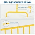 thumbnail image 3 of EDTara Steel Interlocking Barricade, Heavy-Duty Metal Barrier with Rust-Proof Coating, Removable Bridge Feet, Tool-Free Setup, Ideal for Outdoor Events and Construction, 3 of 7
