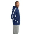 thumbnail image 3 of Sport Tek Adult Male Men Plain Long Sleeves Pullover Tr Royal/White Medium, 3 of 6