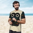 thumbnail image 4 of Wukai Owl with Mandala Print Men's Short-Sleeved Mesh T-Shirt,Quick-Dry Short Sleeve Workout T-Shirt-Medium, 4 of 8