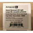 thumbnail image 3 of Armacost Lighting 2 in. Bright White Recessed LED Swivel Puck Light, Brushed Steel, 3 of 7