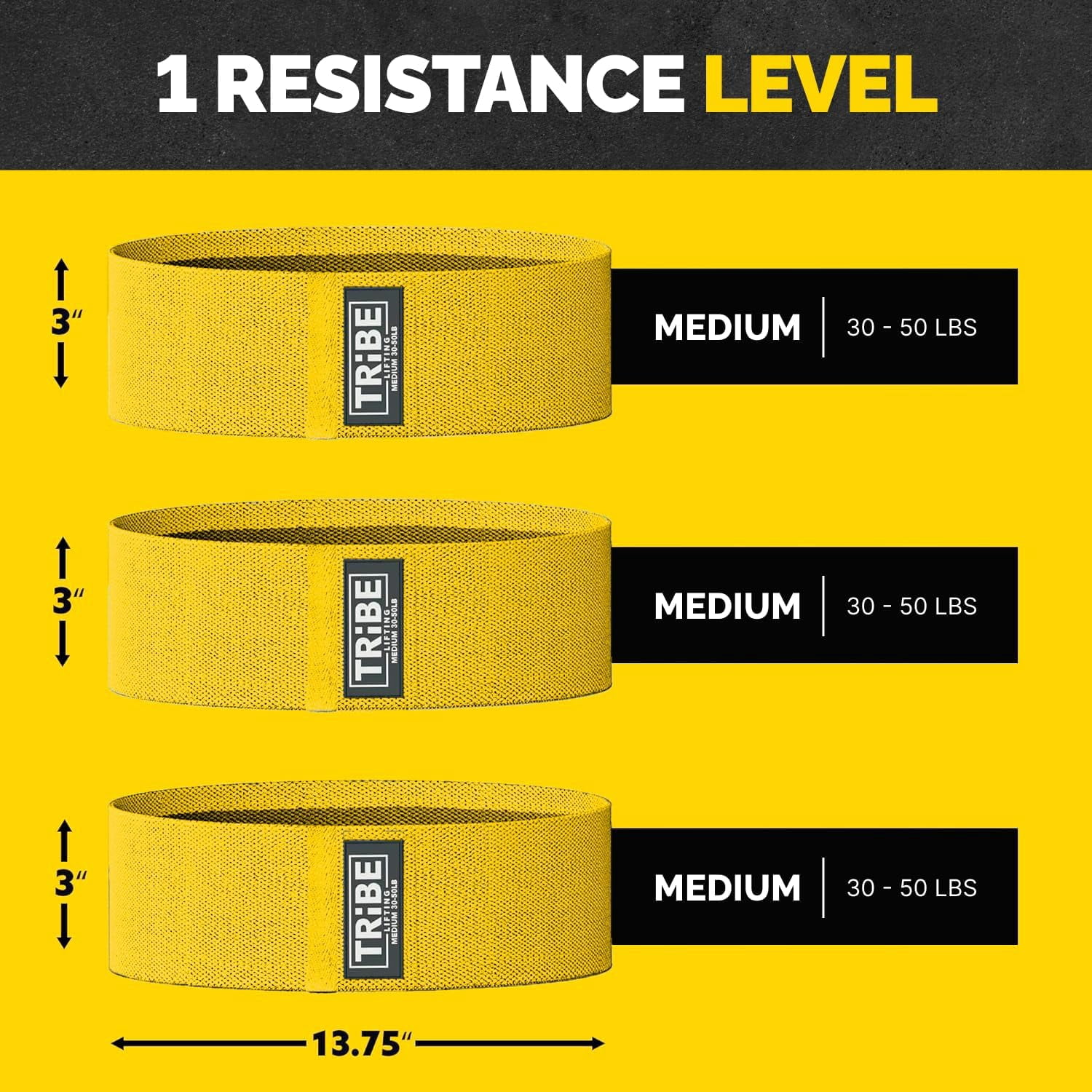 JJEAN-Resistance Bands for Working Out - 3 Pack Fabric Workout Bands for Women and Men - Booty Bands for Legs and Glute - Non Slip Exercise Bands Set for Squat Hip Thigh