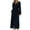Navy, variant on Women's Fleece Robe Plush Bathrobe Fuzzy Winter Warm Long Sleeve Sleepwear Full Length House Warm Bath Comfy Thick Fall Soft Spring Navy X-Large-XX-Large