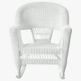thumbnail image 3 of Jeco W00206R-B-2 White Rocker Wicker Chair - Set 2, 3 of 4
