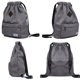 thumbnail image 4 of KAUKKO Cordón Deportes Mochila Gimnasio Yoga Bolsa Hombro Mochila para Hombres y Mujeres KAUKKO  K1031-Grey(2pc), 4 of 4
