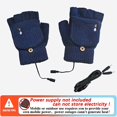 thumbnail image 1 of CHUANK 1 Pair CozyCare USB Heated Half Finger Gloves - Knitted Plush Warm  Intelligent Heating Pad  Arterial Warmth  USB Powered  Office & Outdoor Winter Use  No Battery Required, 1 of 7