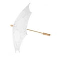 thumbnail image 2 of DEWIN Lace Umbrella,Handmade Lace Flower Embroidery Parasol Wedding Bride Photography Umbrella(L-White), 2 of 8