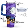 thumbnail image 3 of Halloween Ghost Coffee Tumble Happy Halloween Insulated Coffee Mug with Straw,Thermal with Lids for Hot and Cold Drinks for Daughter Son 40 oz Boo Cup, 3 of 7