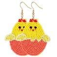 thumbnail image 4 of Easter Earrings Beaded Cartoon: 4 Pairs Assorted Dangle Earrings Drop Earrings, 4 of 9