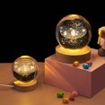 thumbnail image 4 of 3D Planets Crystal Ball Engraved Miniature Model Night Light Home Office Decor, 4 of 7