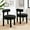 Black, variant on Modway Toulouse Boucle Fabric Dining Chair - Set of 2 in Ivory