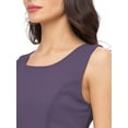 thumbnail image 4 of eloria Women's Ankle Length Dress Princess Cut A-line Sleeve Less Strip Dress Size: XL | Color: Purple, 4 of 5