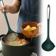 thumbnail image 1 of Cuchara de filtro de aceite Cucharón de grado alimenticio | Espátula antiadherente Skimmer | Mango de acero inoxidable | Separador de sopa flexible resistente al calor | Cuenco hondo | 36,5x10cm | 1, 1 of 4