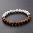 thumbnail image 7 of HOOUN Fashion Men's 8MM Multilayer Wooden Beaded Elasticity Charm Women's Bracelets-277-2, 7 of 7