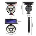 thumbnail image 4 of para exteriores, luces de seguridad con sensor de movimiento, cabezal 72 LED, gran de 180  degree, montaje en pared impermeable, 4 of 8