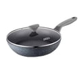 thumbnail image 1 of Poly Oil Pan Maiyanite Color Household with Lid Non-stick Steak Deep Frying Pan Induction Cooker Gas Stove Can Be Used, 1 of 8