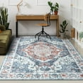 thumbnail image 5 of Homore Traditional Pattern Mystic Medallion Area Rug,8' x 10',Blue, 5 of 7