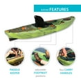 thumbnail image 4 of Lifetime Yukon Angler 138 inch Sit-on-Top Fishing Kayak, Python Fusion (91042), 4 of 12