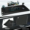 thumbnail image 7 of Homall 44-Inch Gaming Desk Y-Shaped PC Computer Gaming Office Desk with Mouse Pad Home Office Study Carbon Fiber Surface Gamer Workstation with Cup Holder and Headphone Hook, Black, 7 of 7