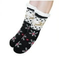 thumbnail image 5 of Nmnitkp Fuzzy Socks Slipper Socks for Women Christmas Socks Comfy Warm Winter Grippy Socks Black,Free Size, 5 of 8