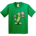 thumbnail image 3 of Inktastic Pickleball Cute Girly Pickle Youth T-Shirt, 3 of 5