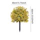 thumbnail image 2 of 2 pcs yellow artificial bushes para outdoors con ground spike fabric uv resistant realistic shrubs ball para outdoor/indoor front porch y garden, 2 of 7