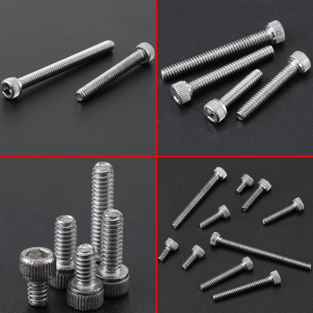 150PCS Hex Socket Cap Head Screws Assortment Set #2-56 UNC