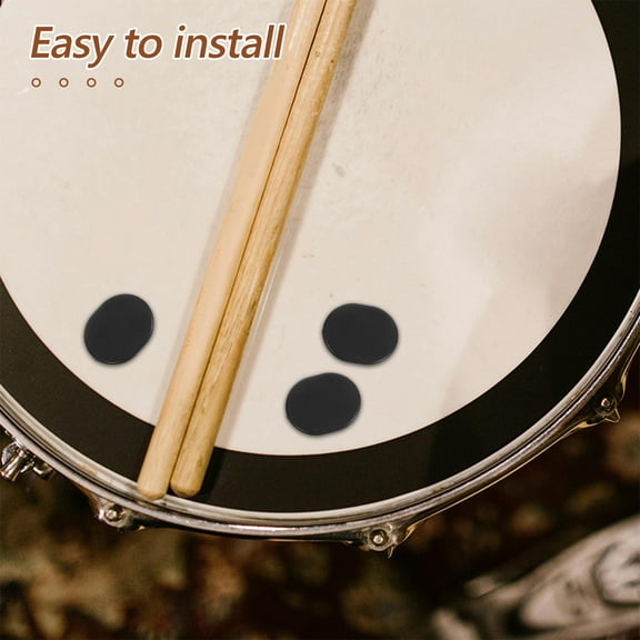 KONTONTY 6pcs Electric Drum Accessories Cymbal Mute Pads Silicone Mutes Snare Drum Dampener for Professional Noise Reduction