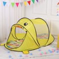thumbnail image 5 of Tienda de campaña para dormir para niños en interiores, diseño de pato amarillo con dibujos animados, 5 of 5