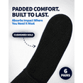 thumbnail image 6 of Special Essentials 6 Pairs Men's Cotton Diabetic Ankle Socks Black 10-13, 6 of 7