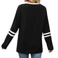thumbnail image 5 of Ronuti Long Sleeve Shirts for Women Color Block Casual Tops Fall Outfits 2025 Basic Tees Trendy Clothes, 5 of 8