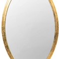 thumbnail image 2 of Benjara BM226813 Oval Shape Metal Frame Wall Mirror, Gold, 2 of 2
