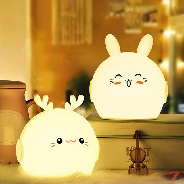 XWSHYW Electrodomésticos Linda Luz Nocturna para Niños, Luz Nocturna con Sensor para Guardería y Niños Pequeños, Luz Nocturna Portátil para Habitación de Niños, Luces Recargables para Dormir para Niñ
