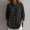Black, variant on CaComMARK PI Cotton Gauze Shirts for Women Button Down Crewneck Blouse Loose Fit Casual Tunic Tops with Pocket Fall Summer Clothes White